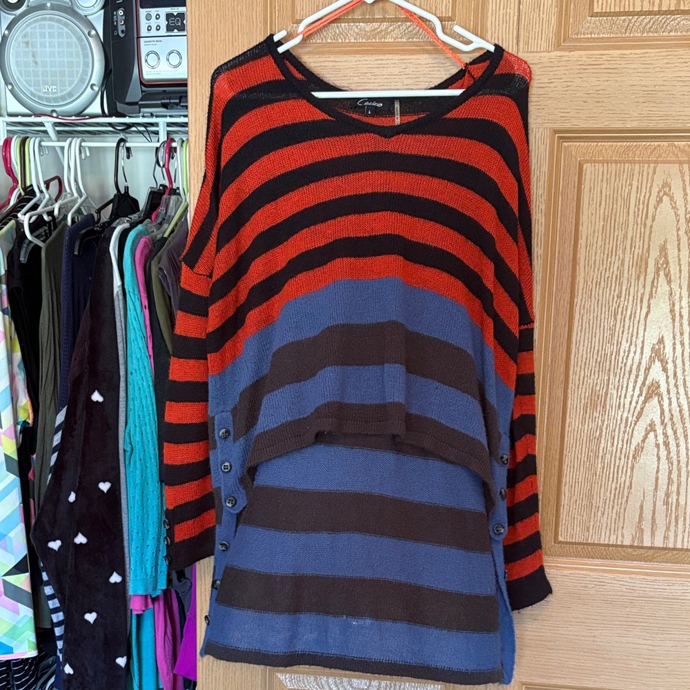 Striped Red and Blue Sweater
